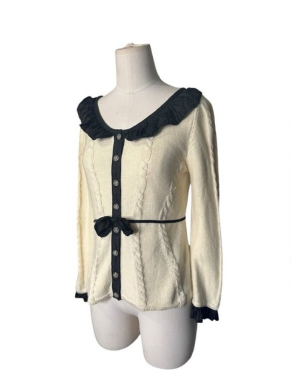 ANTHROPOLOGIE Guinevere Cardigan ADORABLE - M - Picture 3 of 5